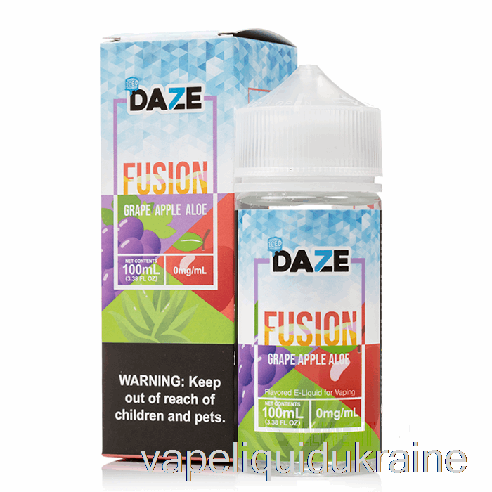 Vape Ukraine ICED Grape Apple Aloe - 7 Daze Fusion - 100mL 3mg